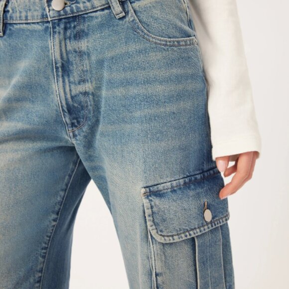 DL1961- Zoie Wide Leg Cargo Denim - Brand New - Picture 6 of 6